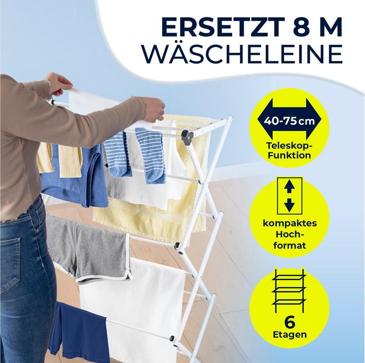 Produktbild Easymaxx Turmtrockner Wäscheständer (8 m)