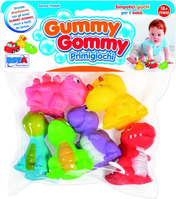 Actual product image Rs Toys Gummy Gommy - Busta 6 Mini Dinos