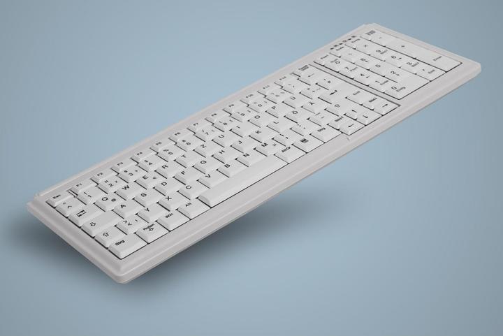 Actual product image Active Key Industry 4.0 Compact Notebook Style Keyboard with NumPad USB Light Grey (DE, Cable)