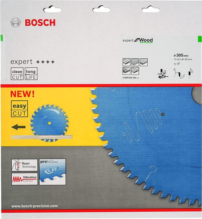 Produktbild Bosch Professional Zubehör Kreissägeblatt Expert for Wood, 305 x 30 x 2,4 mm, 72