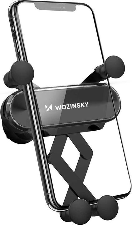 Actual product image Wozinsky car phone holder gravity for ventilation grille black (WCH-05)