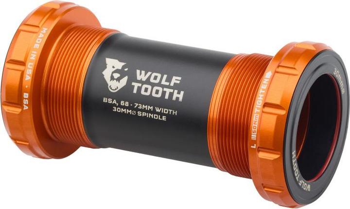 Actual product image Wolf Tooth Bottom Bracket BSA, 30mm, 68/73mm, orange