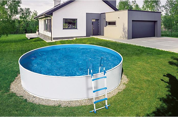 Immagine prodotto MyPool Set piscina in acciaio a muro Trend (Ø 350 x 120 cm)