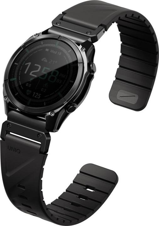 Produktbild Uniq Fluo Strap for Garmin 26mm Black (26 mm, Edelstahl, Kunststoff, Silikon)