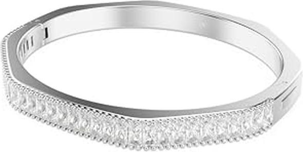 Immagine prodotto Swarovski Matrix Armreif Baguette Schliff Weiss (16 cm, Metallo Swarovski)