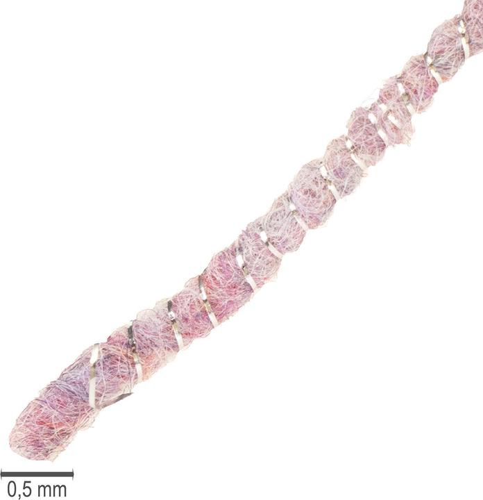 Actual product image Viana Wollkordel Rosa Goldfaden mit Draht