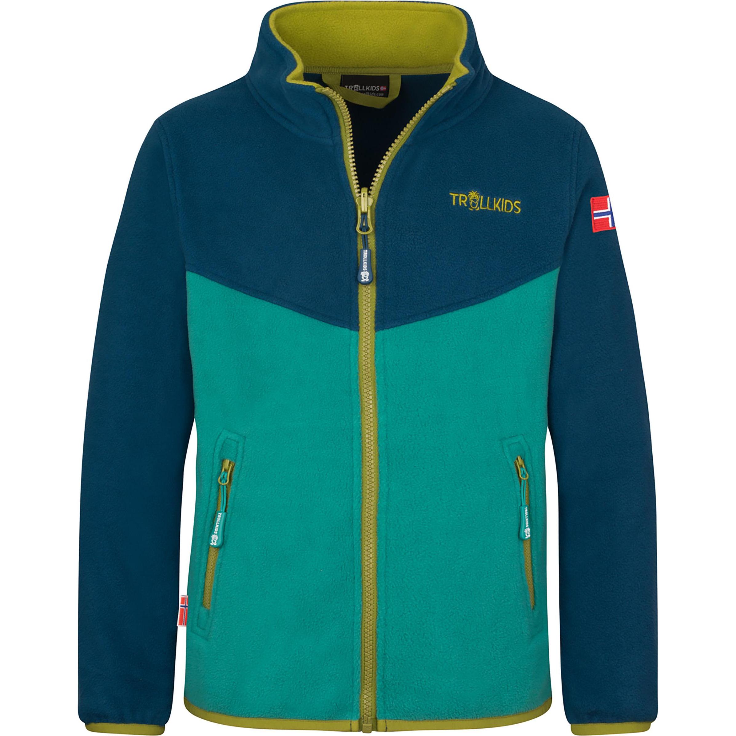Trollkids, Jungen, Jacke, Kids Oppdal Jacket XT (128), Blau, 128