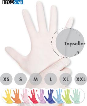 Actual product image Hygostar Disposable gloves nitrile black size L (L)