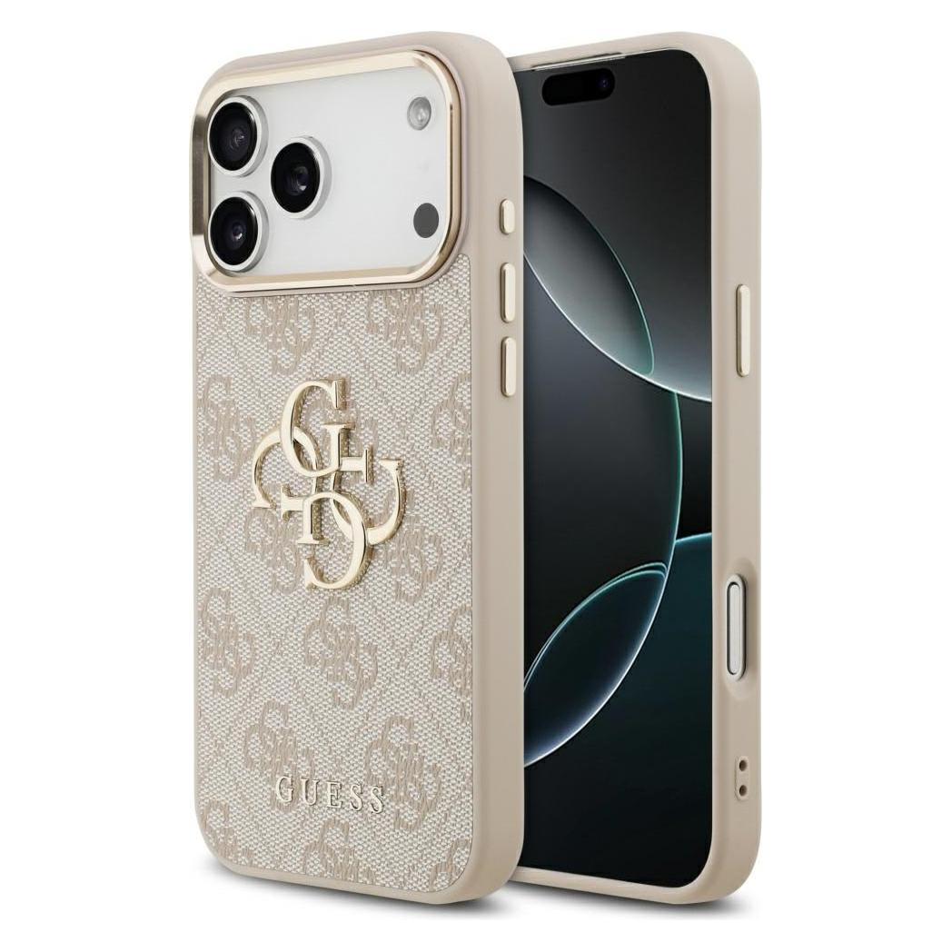 Guess - Hardcase 4G - IPhone 17 Pro Max - Pink (Apple IPhone 17 Pro Max), Smartphone Hülle, Gold, Pink