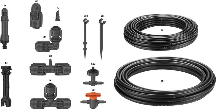 Actual product image Gardena Micro-Drip-System Set Raised Bed/Bed (Drip irrigation set)
