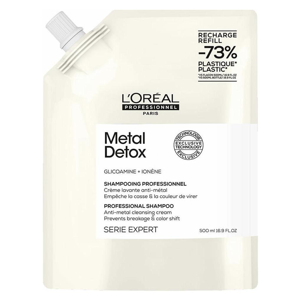 L'Oréal Professionnel, Shampoo + Conditioner, Metaal Detox (Vloeibare Shampoo, 500 ml)