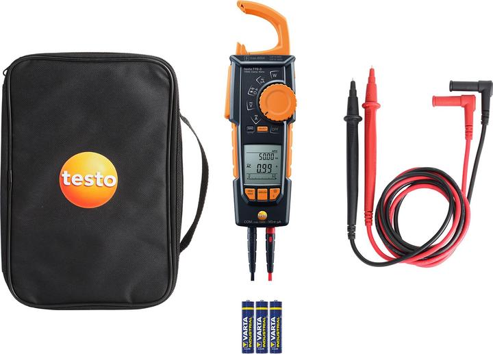 Produktbild Testo 770-3 Stromzange digital CAT III 1000 V, CAT IV 600V Anzeige (Counts): 6000 (CAT III 1000V, CAT IV 600V)