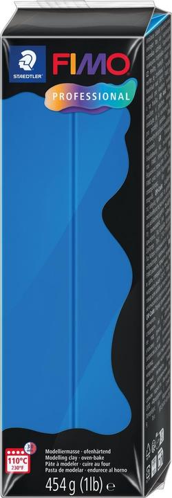 Produktbild Fimo PROFESSIONAL Modelliermasse, reinblau, 454 g