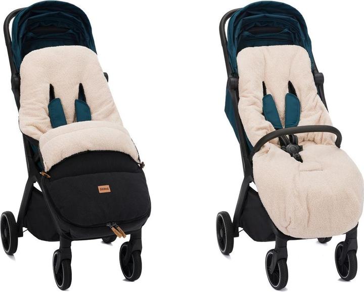 Actual product image Fillikid Fusssäcke für Kinderwagen & Buggys Cord-Fusssack Kinley Cord mit Teddy Plüsch