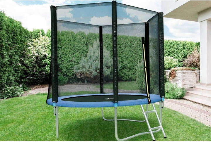 Produktbild Gymrex Trampolin Gartentrampolin Komplettset Outdoor Kindertrampolin Netz Ø 244 cm (244 cm)