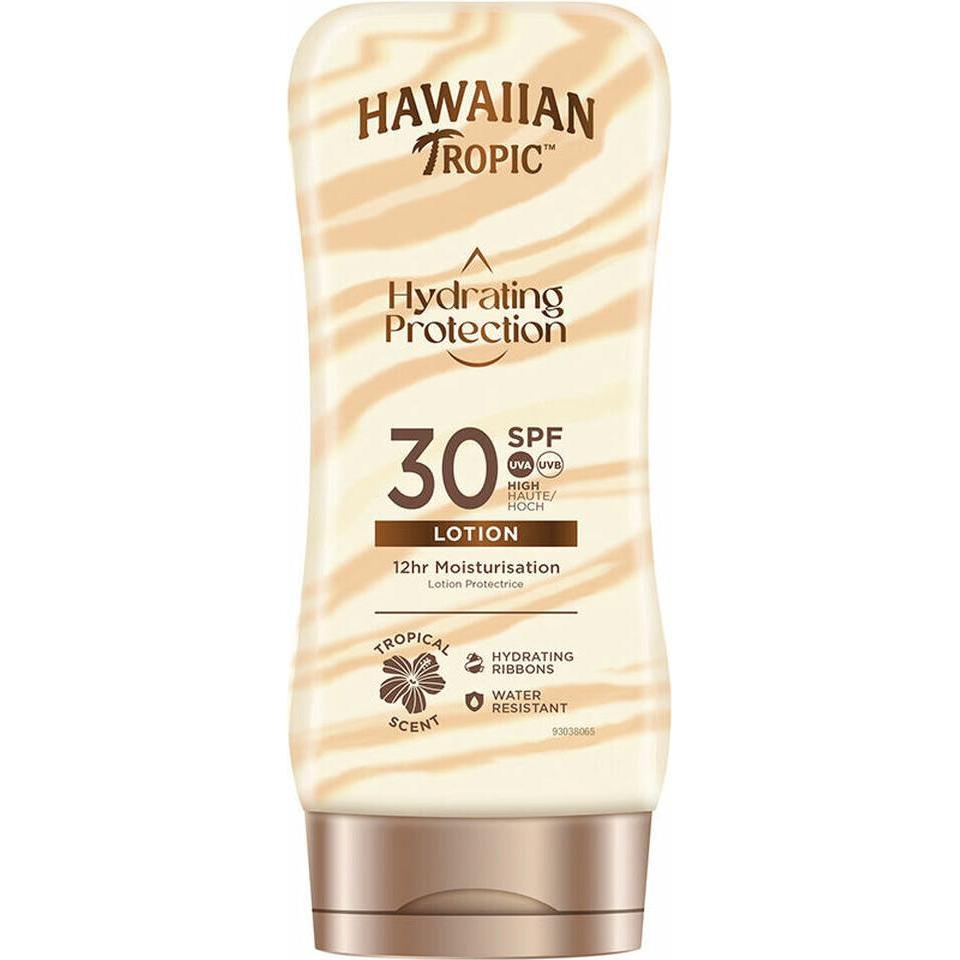 Hawaiian Tropic, Zonnecrème, Hydrating Protection (Zonnebrandlotion, Zonnecrème, SPF 30, 180 ml)