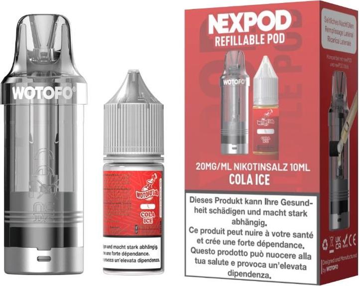 Produktbild Wotofo Nexpod Ersatzpod 7000 - Cola Ice (Ice Tea, Reis, Cola)