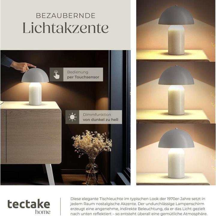 Actual product image tectake small retro table lamp Kade, dimmable, 40W