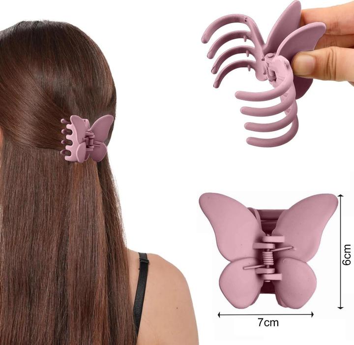 Image du produit ASMI Pince à cheveux papillon rose
