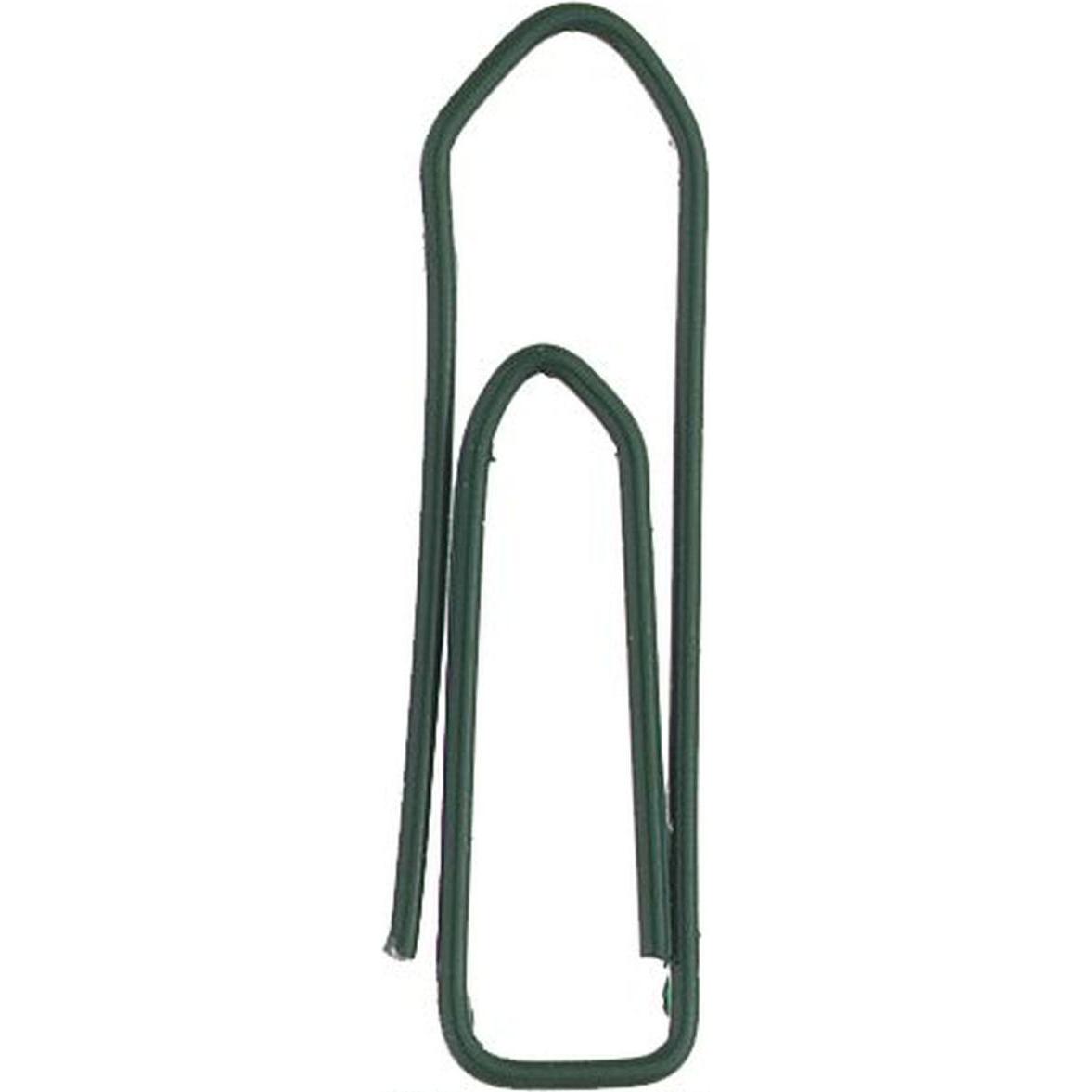 Alco, Büroklammer, Briefklammer Metall lackiert 26mm dunkelgrün VE=1000 Stück (1 x)