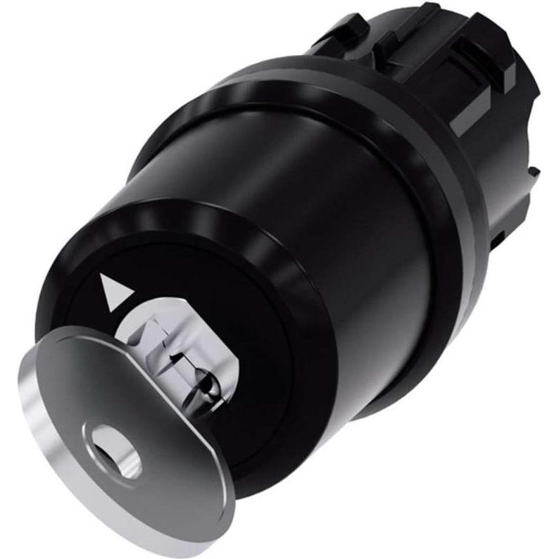 Siemens CES key-operated switch, 22mm, Taster + Schalter, Schwarz
