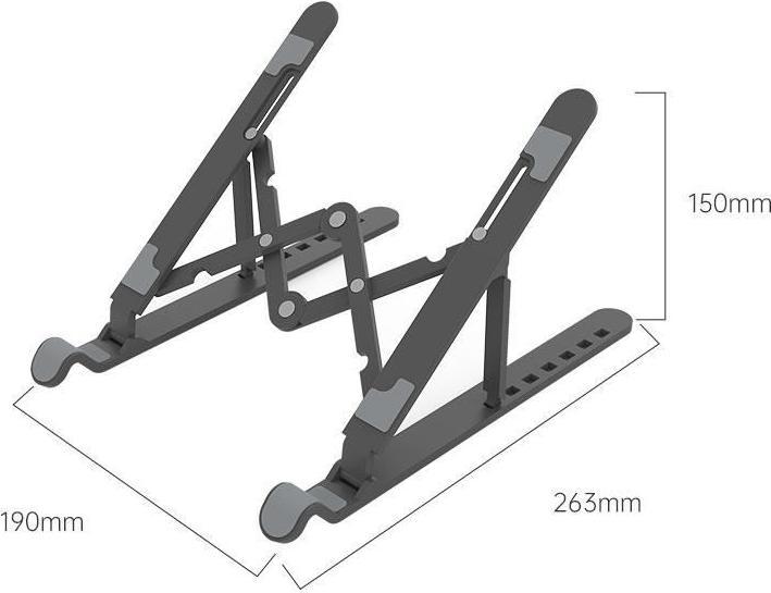 Image du produit Orico Support Pour Ordinateur Portable 17 Pliable Noir