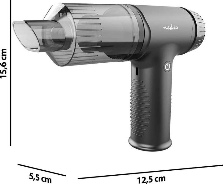 Actual product image Nedis Hand-held hoover VCHHR100BK
