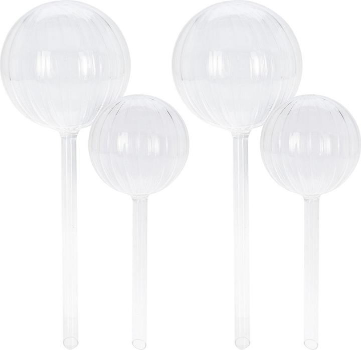 Vilde 4er-Set Bewässerungskugeln aus Glas, 2 Grössen (Bewässerungskugeln)