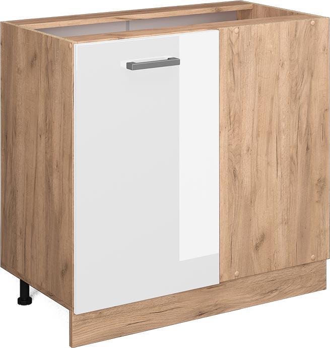 Goldkraft Eiche, Weiss, Weiss Hochglanz