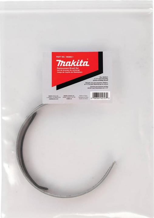 Image du produit Makita Kit de brosses de rechange pour capots d'aspiration 115/125 mm