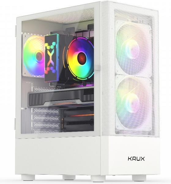 Produktbild Krux Vako White RGB (KRXD005) (mATX, ATX, Micro-ITX)