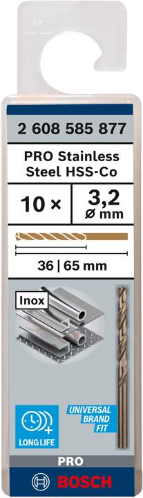 Productafbeelding Bosch Professional Zubehör HSS Metaaldraaiboor 3,2 mm (3,2 mm)