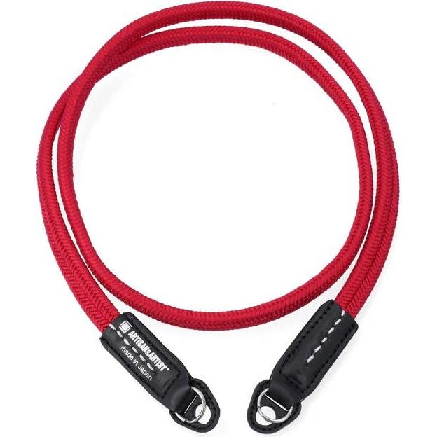 Artisan & Artist Silk Cord Strap Tape Ring (Cintura collo), Cinghia per fotocamera, Nero