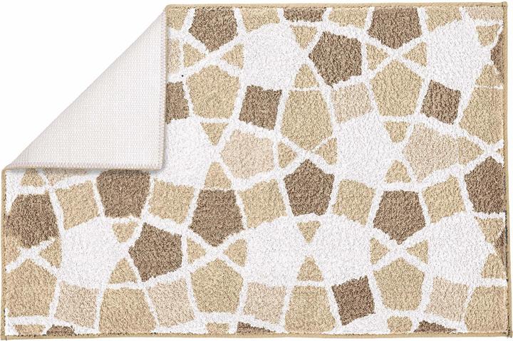 Immagine prodotto Kleine Wolke Tappeto da bagno Sintra 60 x 90 cm, marrone/bianco (60 x 90 cm)