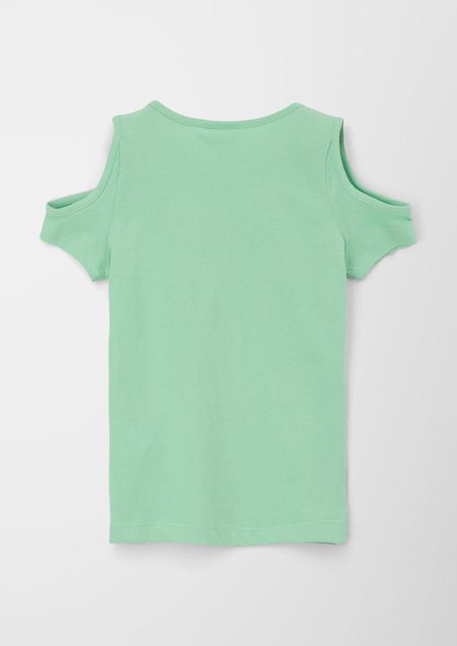 Produktbild S.Oliver T-Shirt T-Shirt mit Glitzer-Print (104, 110)