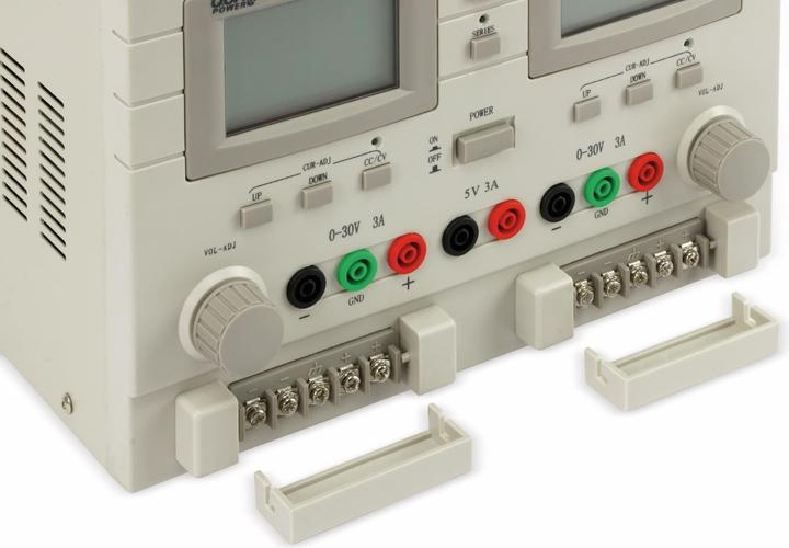 Actual product image QuatPower Power supply LN-3003XIII 2x 0...30V-, 0...3A, 5V-/3A, Ser/Par