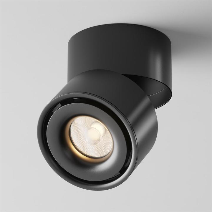 Immagine prodotto Maytoni Yin LED plafoniera, lampada da soffitto 15W dimmerabile nera 3000K 90Ra bianco caldo (700 lm)
