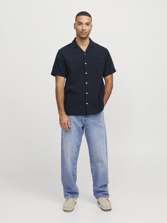 Actual product image Jack & Jones Rddwayne Structure Resort Shirt S/S Sn (S)