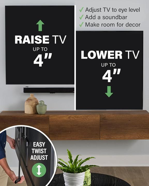 Produktbild Sanus TV-mount Full Motion 4D Max Vesa 600x400 42"-90" Black (Wand, 56.70 kg, 42" - 90")