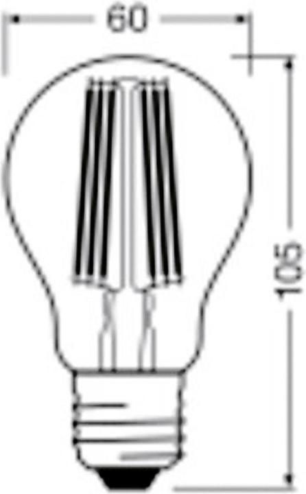 Produktbild Osram Led Filament Classic A (E27, 7.20 W, 1521 lm, 1 x, A)