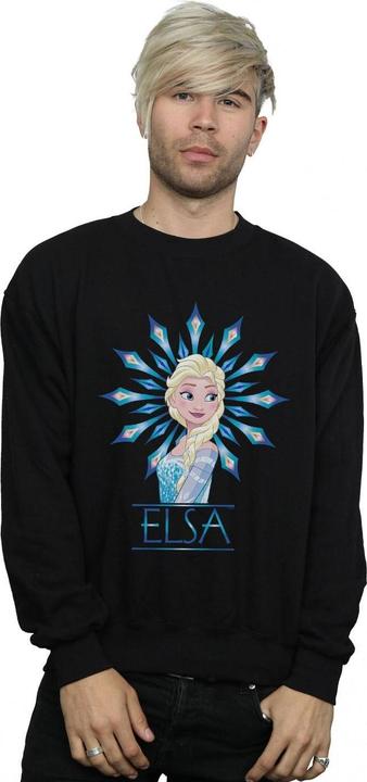 Actual product image Disney Mens Frozen Elsa Snowflake Sweatshirt (S)