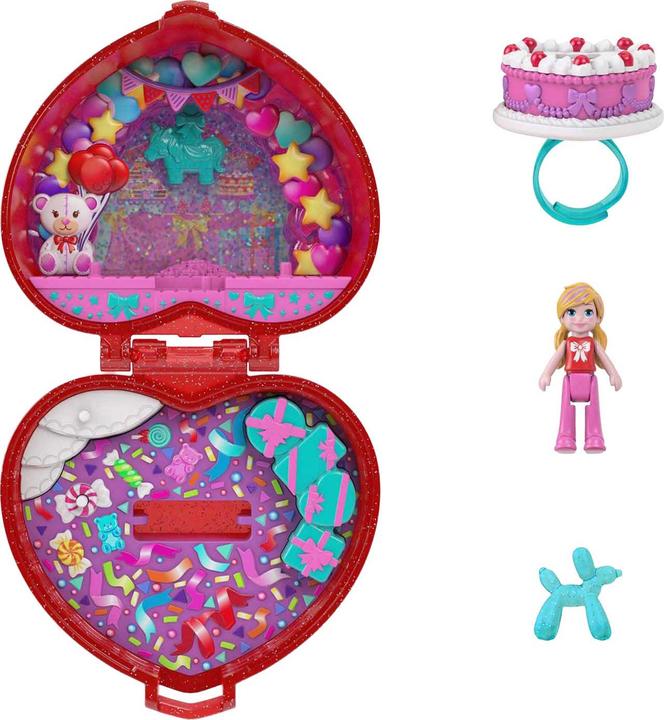Polly Pocket Mattel 80th Anniversary Ruby Red Ring Box