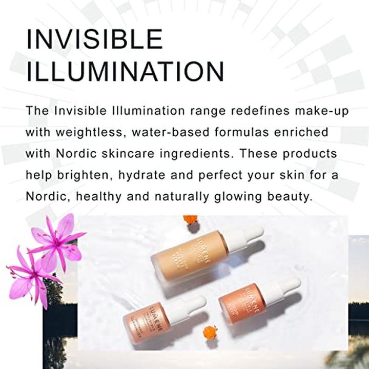 Actual product image Lumene Skincare Makeup Hybrid Bundle with Invisible Illumination Instant Glow Beauty Serum and Nordic-C Ove (30 ml)