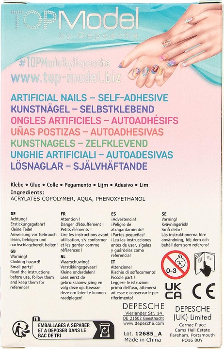 Actual product image Depesche Artificial Nails (Artificial nails, Multicoloured)