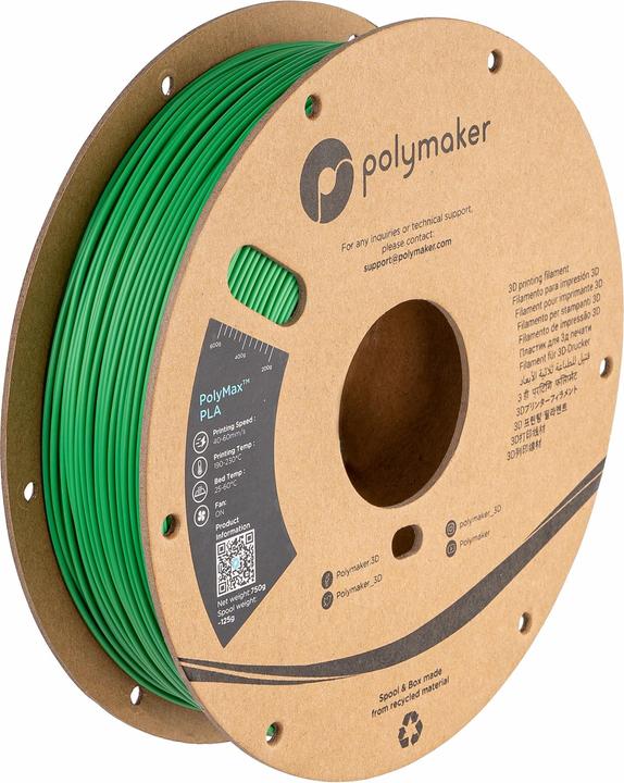 Produktbild Polymaker PA06006 PolyMAX Tough Filament hohe Steifigkeit, hohe Zugfestigkeit (PLA, 1.75 mm, 750 g)