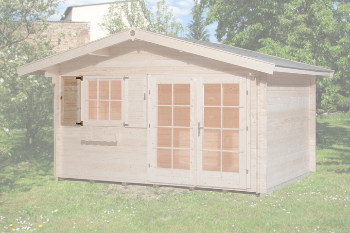 Actual product image Weka Holzbau Shutter 1-sided for window 91x91cm, natural