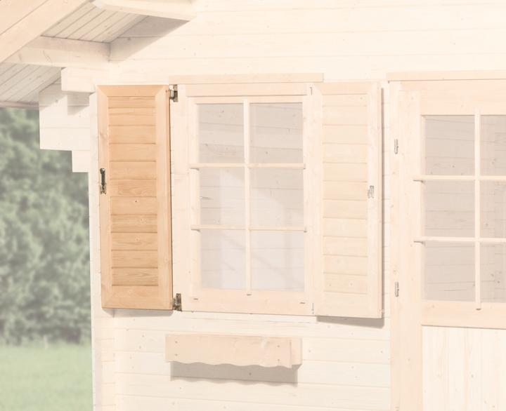 Produktbild Weka Holzbau Fensterladen 1-seitig für Fenster 84x113cm (213, 149/177)