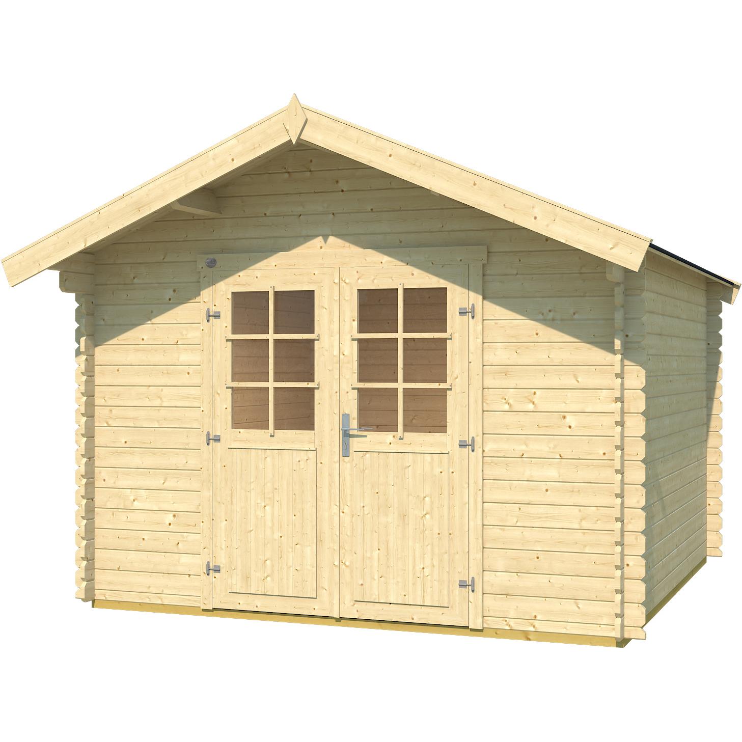 Weka Holzbau, Gartenhaus + Gartenschrank, Mülltonnenbox für 2 Tonnen, anthrazit imprägniert