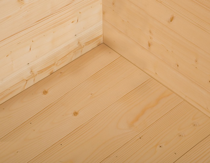Actual product image Weka Holzbau Floor for garden shed 345 size 1, natural