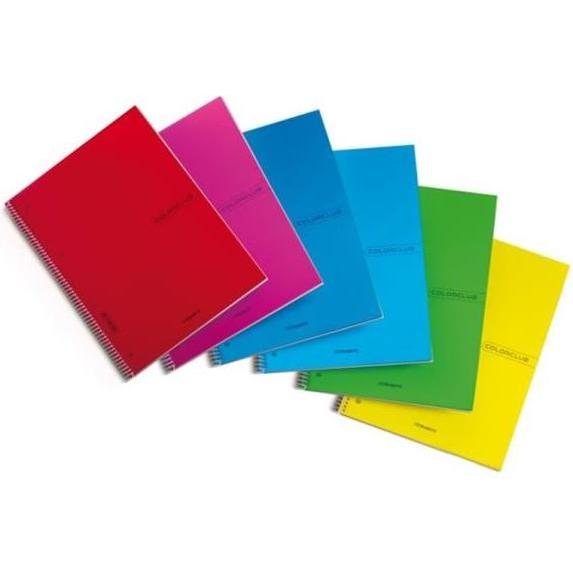 Blasetti 6er-Pack Spiralisierte Color Club Notizbücher (3792)